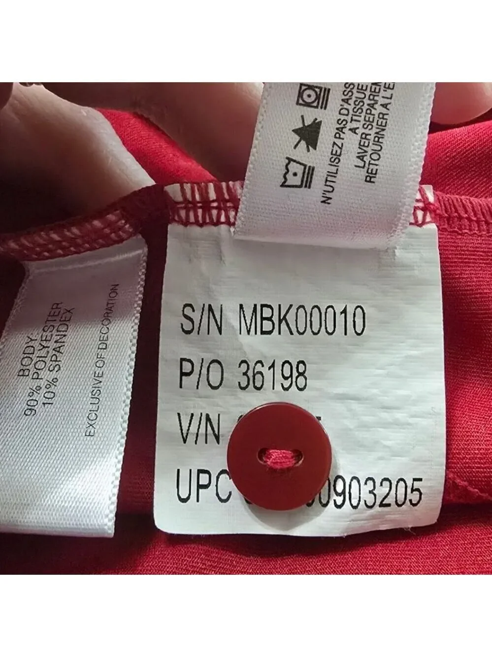 Cutter & Buck Red CBUK Grip Polo Shirt Sz L - Picture 11 of 11